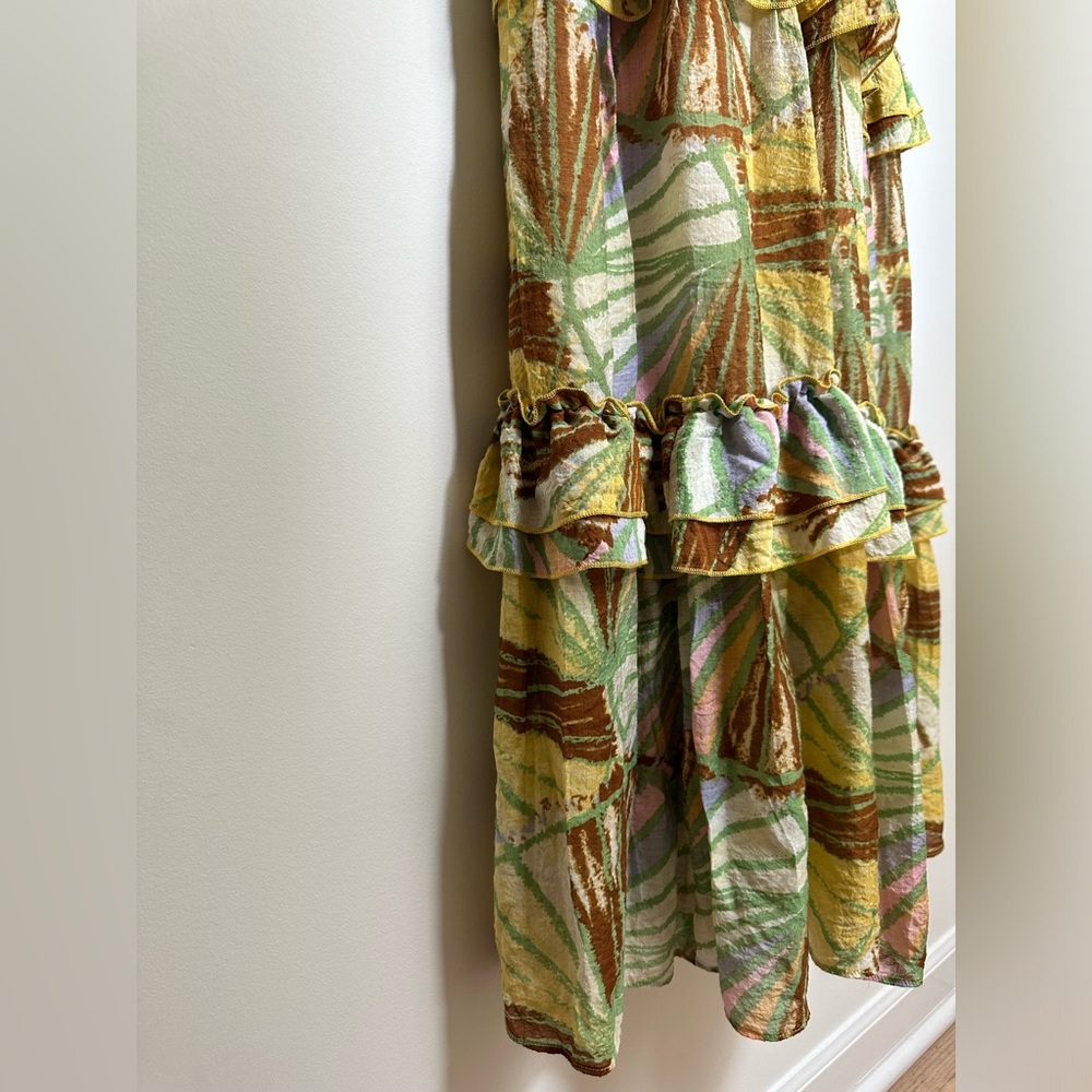 ANTHROPOLOGIE Smocked MIDI Dress Size Medium | MARE MARE X Anthropologie - Picture 5 of 8
